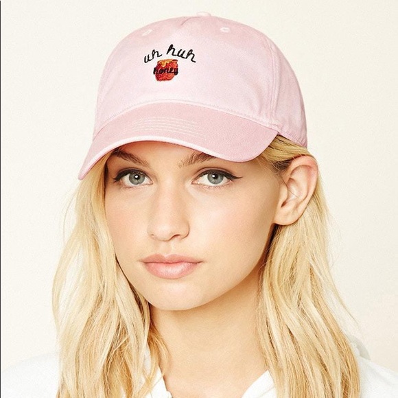 Forever 21 Uh Huh Honey Embroidered Baseball Cap - Picture 1 of 5